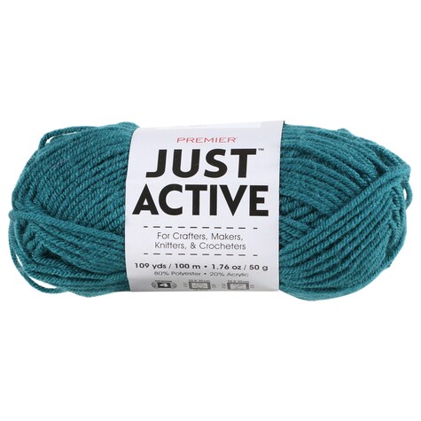 View Premier Just Active Teal Yarn,