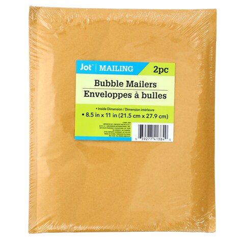 View Jot Bubble Mailers, 2ct. Packs