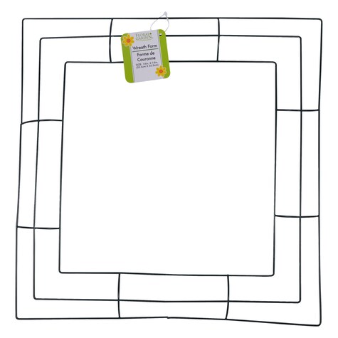 View Floral Garden Square Metal Wreath