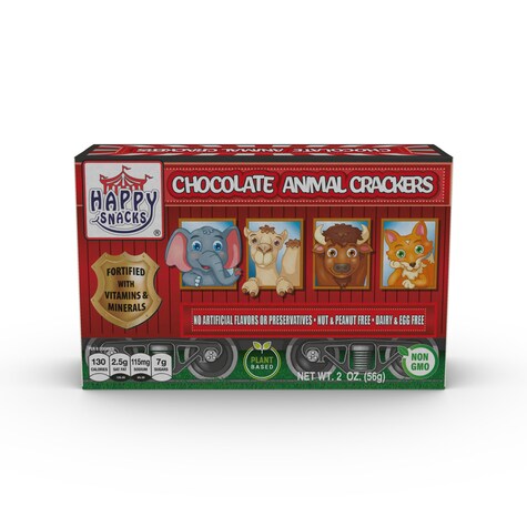 View Happy Snacks Chocolate Animal Crackers,