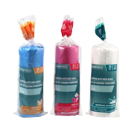 View Essentials 13Gallon Scented Trash Bags,
