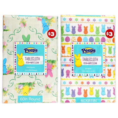 View Peeps Easter Pattern Tablecloth, 1