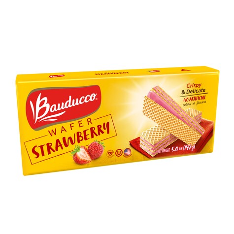 View Bauducco Strawberry Sugar Wafers, 5.82oz.