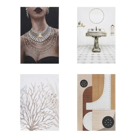 View Decorative Canvas Prints with Sequins,