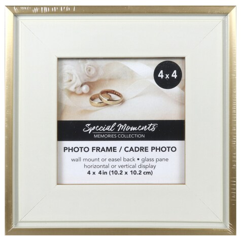 Bulk Special Moments Memories Collection White & Gold, 4x4in Photo