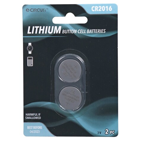 View ECircuit Lithium Batteries, 2ct. Packs