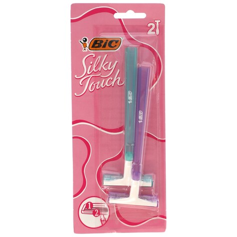 Bulk Bic Silky Touch Disposable Razors for Women, 2ct. Packs Dollar Tree