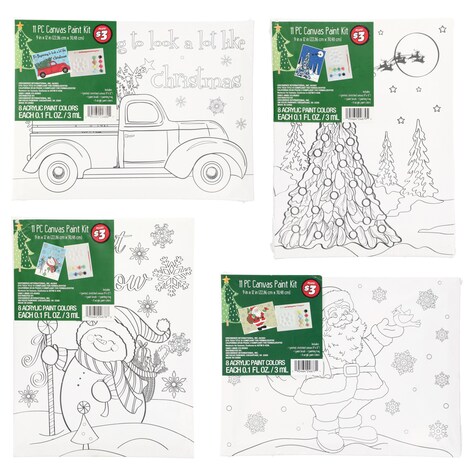 View Crafter's Square Christmas Canvas Painting