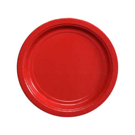 View Red Paper Party Plates, 7