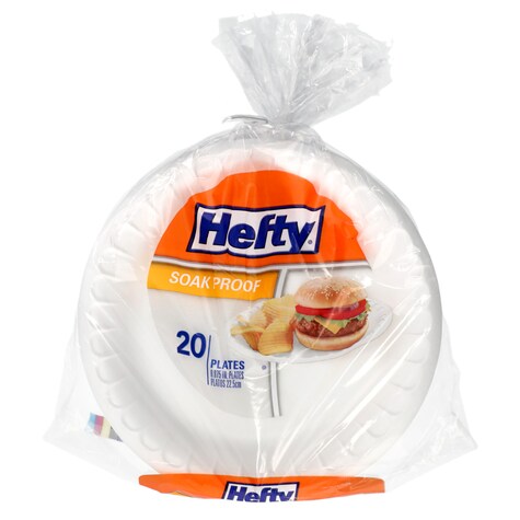 View Hefty Everyday Foam Dinner Plates,