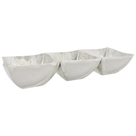 Bulk Silver Plastic 3Section Trays Dollar Tree