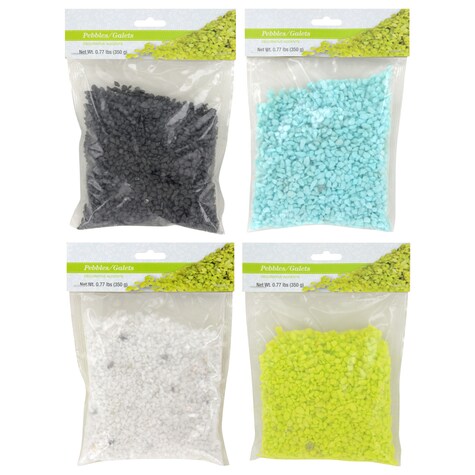 Decorative Colored Accent Pebbles 0 77 Lb Bags