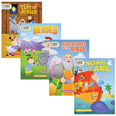 Bible Themed Activity Coloring Books - 