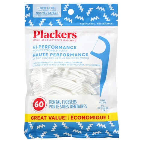 View Plackers Fine Dental Flossers, 60ct.