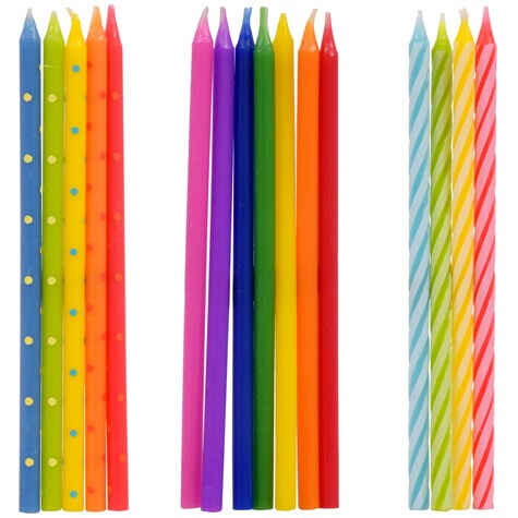 View Tall Birthday Candles, 14ct. Packs