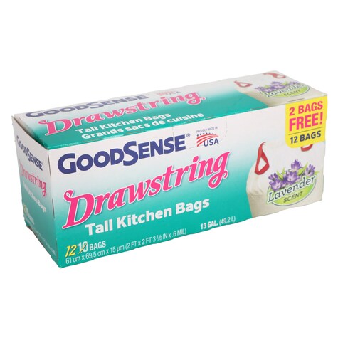 View GoodSense Drawstring Tall Kitchen Bags,