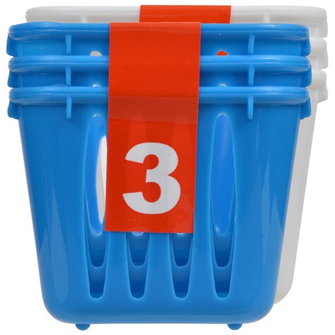 View Long Rectangular Slotted Plastic Baskets,