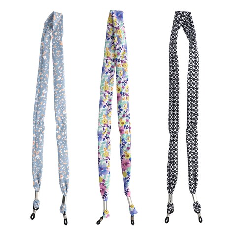 View Patterned Fabric Eyeglasses Cords, 25