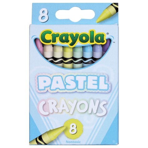Bulk Crayola Pastel Colored Crayons, 8ct. Packs Dollar Tree