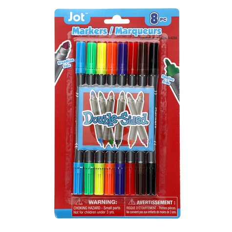 View Jot DoubleSided Fineline/Broadline Washable Markers,