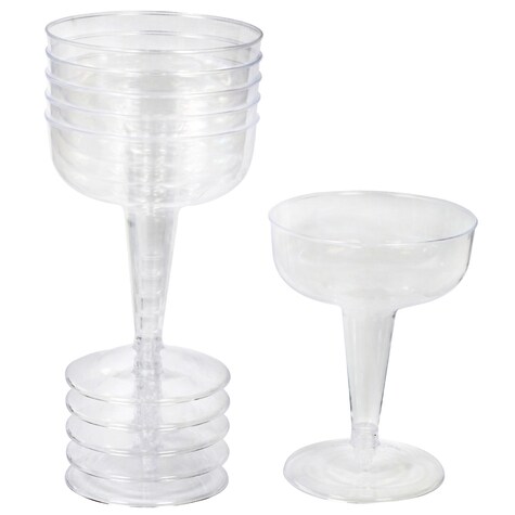 View 4 oz. Plastic Champagne Glasses,