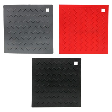 Bulk Home Collection Silicone Pot Holders, 6.875x6.875 in. Dollar Tree