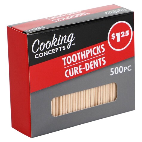 View Cooking Concepts Wood Toothpicks, 500ct.