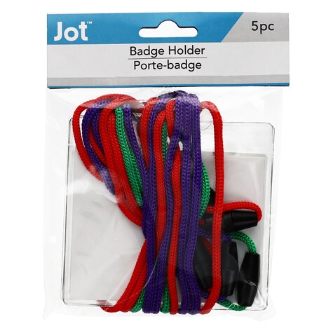 View Jot Badge Holders, 5ct. Packs