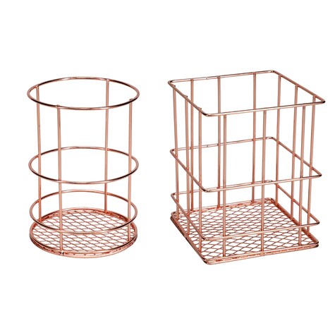 View Rose Gold Wire Pencil Holders