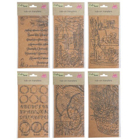 View Crafter's Square Parchment RubOn Sticker