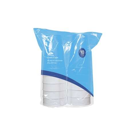 View Insulated Foam Beverage Cups, 20