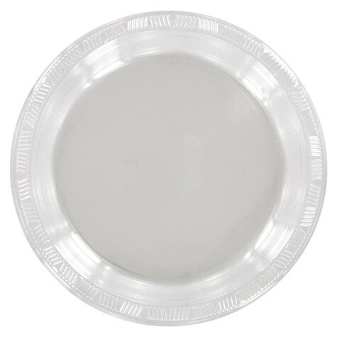 View 9 in. Clear Plastic Dinner