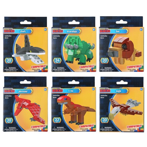 View MakeIt Blocks Assorted Buildable Animals