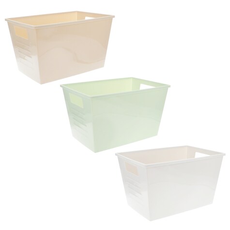 View Solid Plastic Locker Bins, 12x8x7