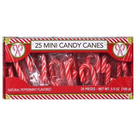 View PeppermintFlavored Mini Candy Canes, 25ct.