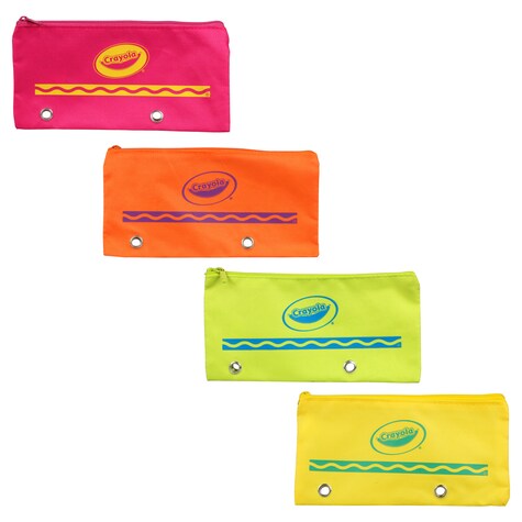 View Crayola Pencil Pouches with Zippers