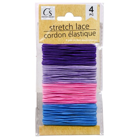 Crafter's Square Stretch Lace, 5yd. Rolls Dollar Tree