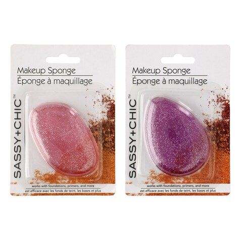 View Sassy+Chic Glitter Silicone Sponge Makeup