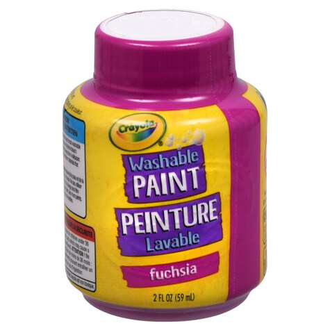 View Crayola Fuchsia Colored Washable Paint,