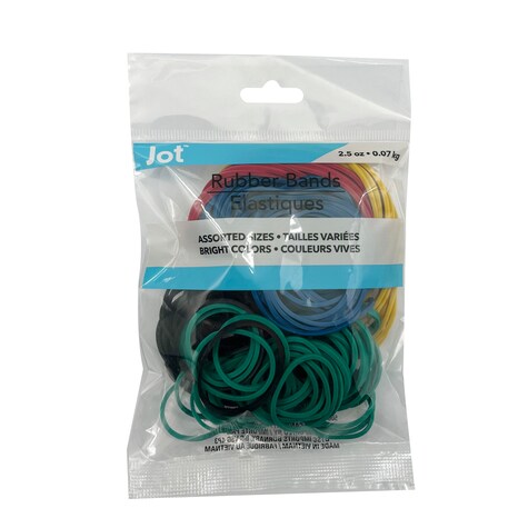 View Jot Bright Rubber Bands, 3.5