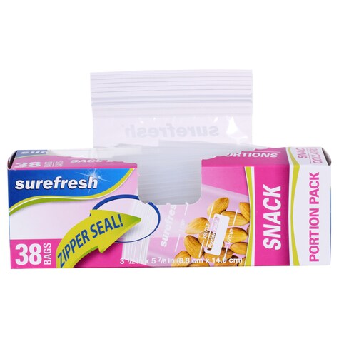 Bulk Sure Fresh Measured Snack Bags, 38 ct. Packs | Dollar ...