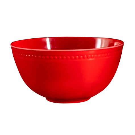 Bulk Red Beaded Melamine Bowls, 6x3 in. Dollar Tree