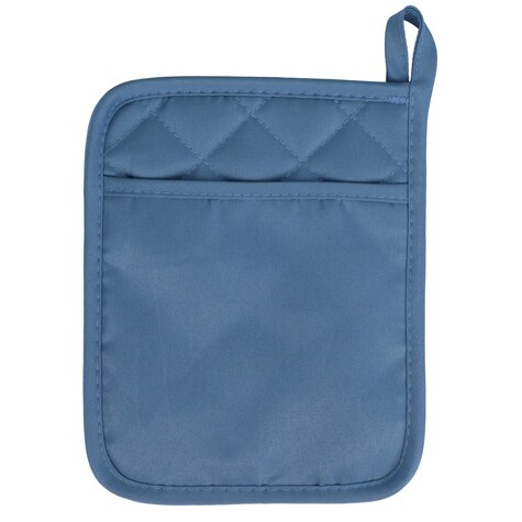 View Slate Blue Potholder Mitt, 8.5x6.75