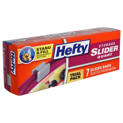 View Hefty OneZip Quart Storage Bags