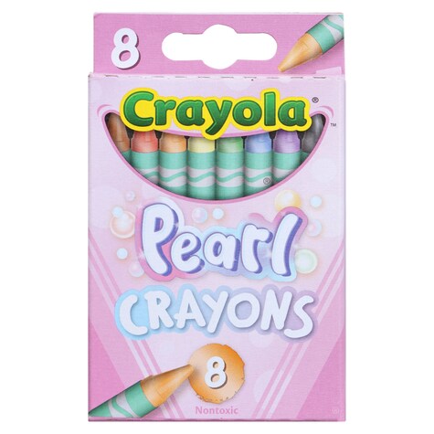 View Crayola Pearl Crayons, 8ct. Packs