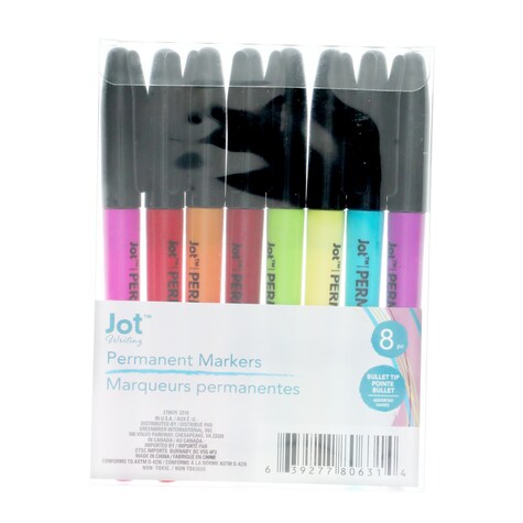 View Jot Brightly Colored Permanent Markers,