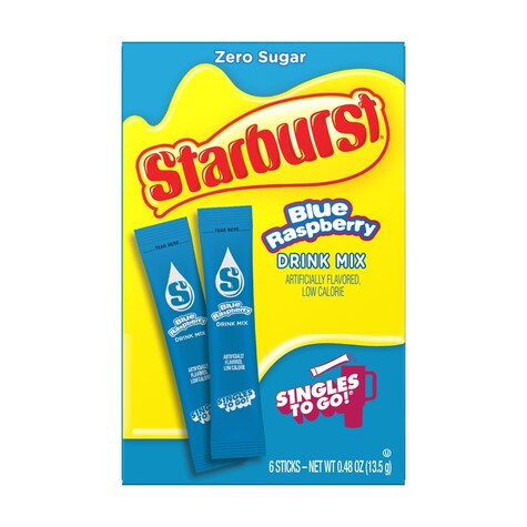 View Starburst Blue Raspberry Singles-To-Go Drink