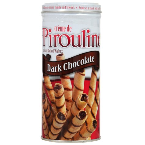 Creme de Pirouline Dark Chocolate Rolled Wafers, 3.25 oz.