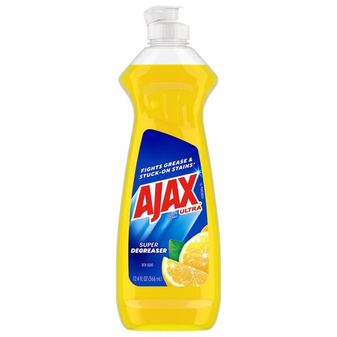 Ajax Super Degreaser Lemon Scented Dish Soap 14 Oz Bottles