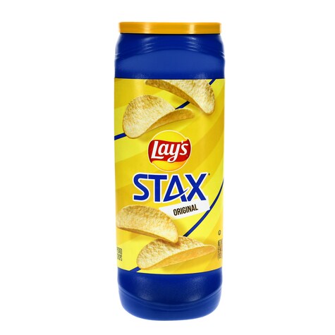 Bulk Lay's Stax Regular Potato Chips, 5.5 oz. Canisters Dollar Tree